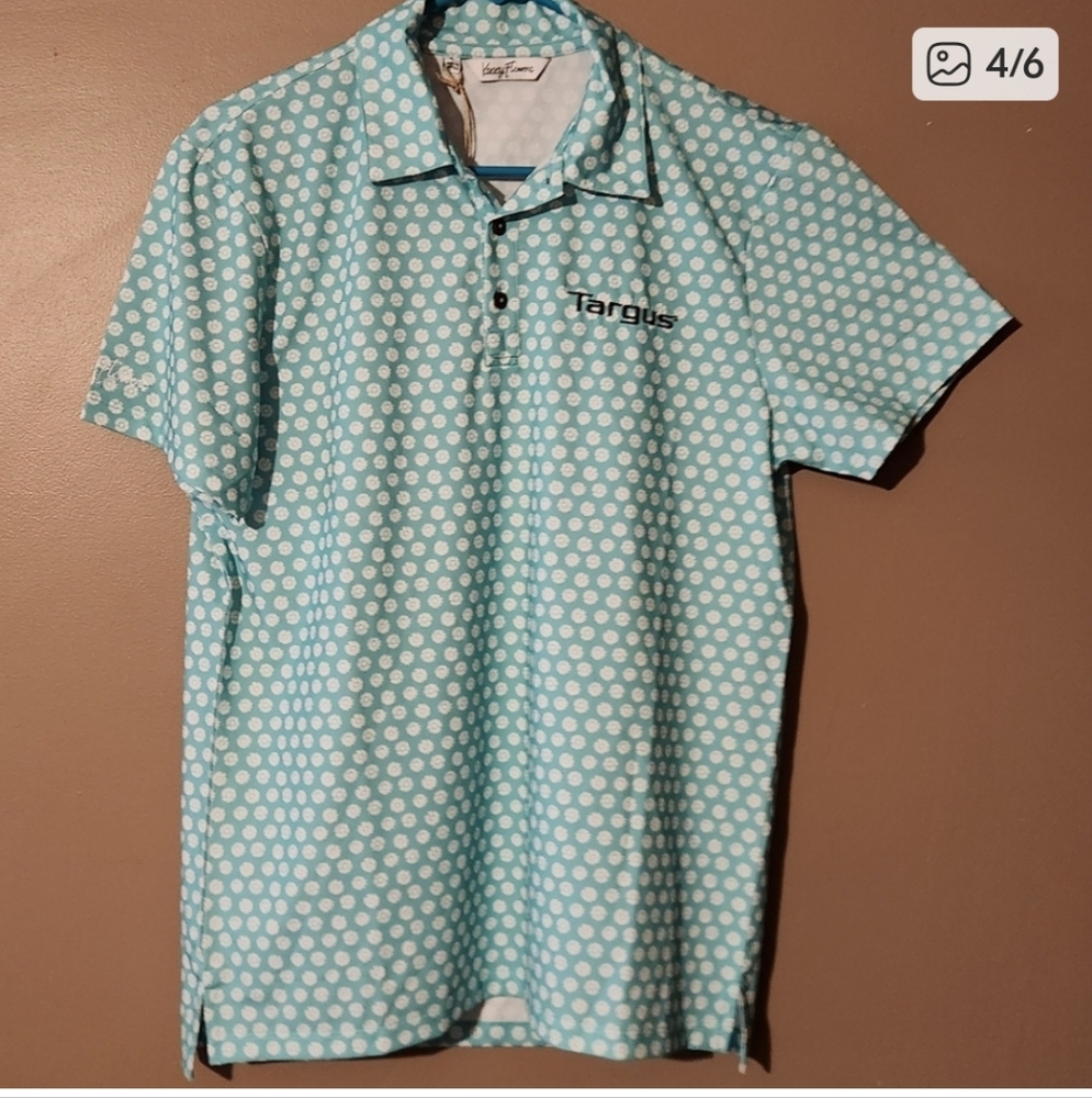 Kenny Flowers Golf Polo Shirt Daisy Dudes Mint Mens Sz Small NWT